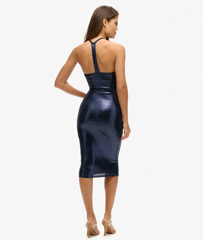 Sequin Halter Neck Midi Dress Sequin Halter Neck Midi Dress