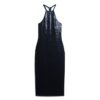 Sequin Halter Neck Midi Dress Sequin Halter Neck Midi Dress