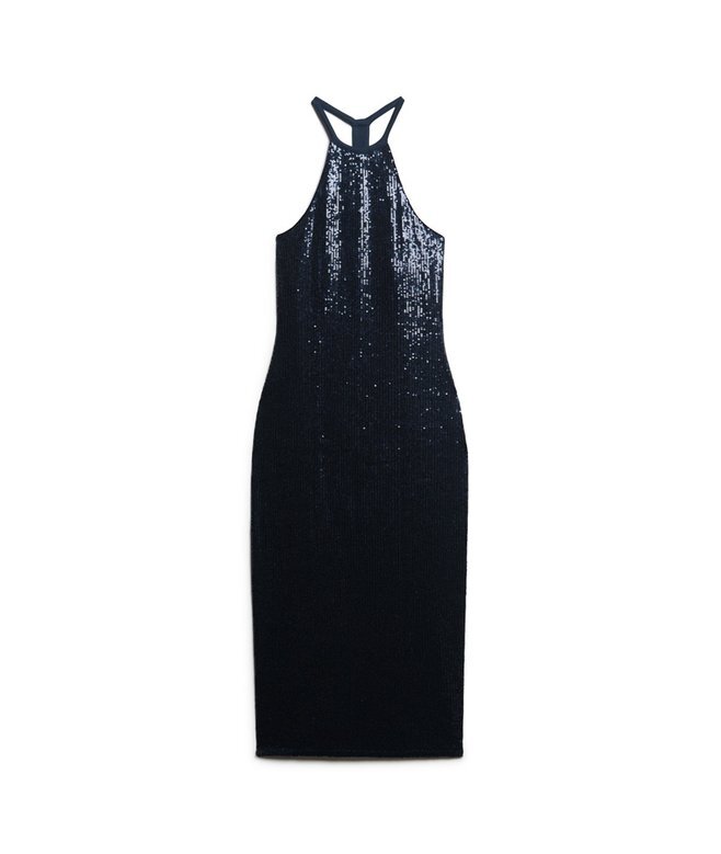 Sequin Halter Neck Midi Dress Sequin Halter Neck Midi Dress
