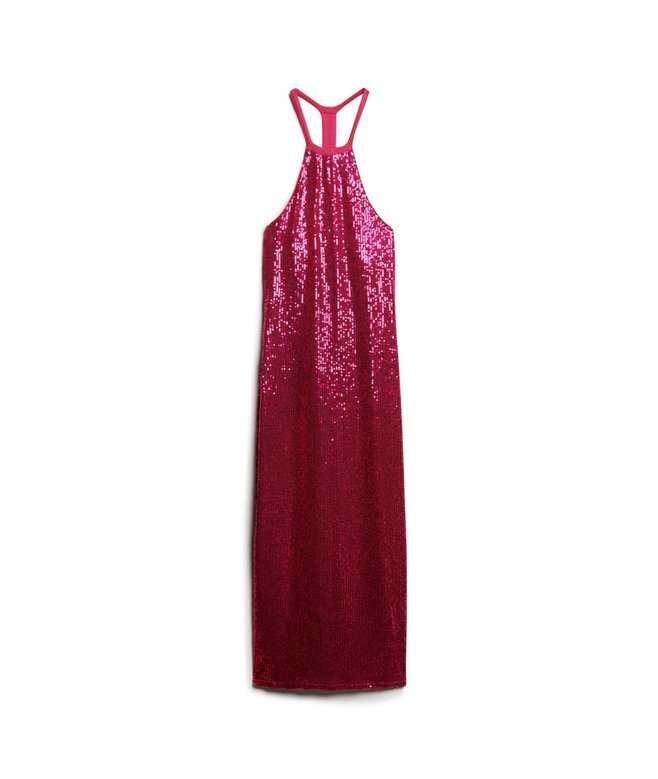 Sequin Halter Neck Midi Dress Sequin Halter Neck Midi Dress