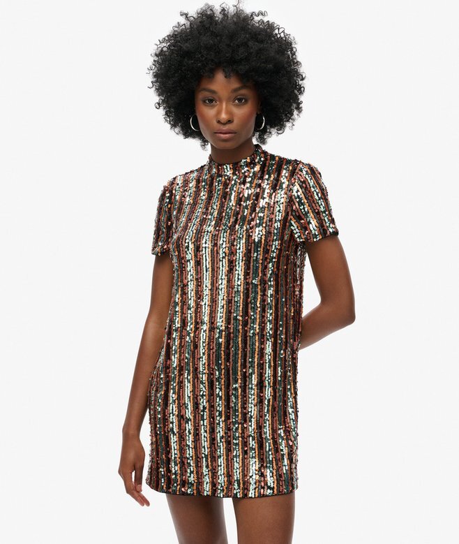 Sequin T-Shirt Mini Dress Sequin T-Shirt Mini Dress