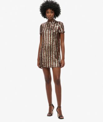 Sequin T-Shirt Mini Dress