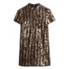 Sequin T-Shirt Mini Dress Sequin T-Shirt Mini Dress