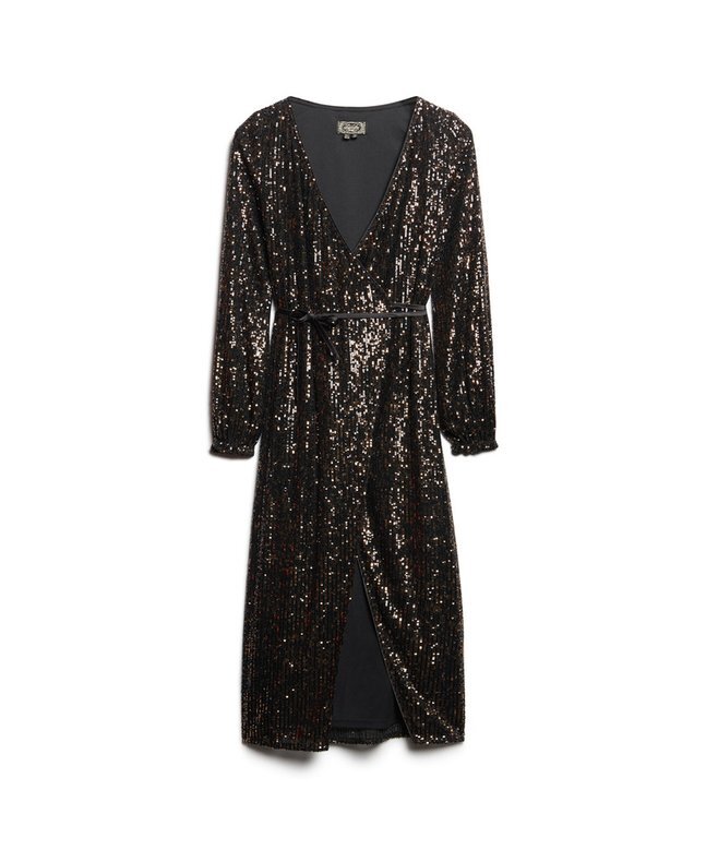 Sequin Wrap Maxi Dress Sequin Wrap Maxi Dress