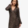 Sequin Wrap Mini Dress Sequin Wrap Mini Dress