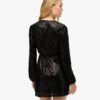 Sequin Wrap Mini Dress Sequin Wrap Mini Dress