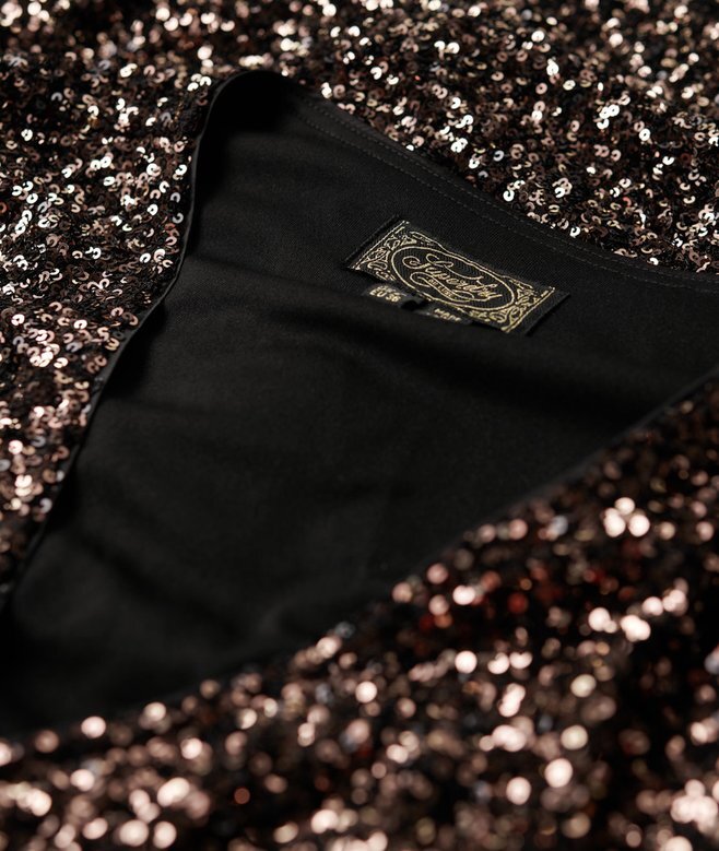 Sequin Wrap Mini Dress Sequin Wrap Mini Dress