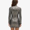 Sequinned Mock Neck Mini Dress Sequinned Mock Neck Mini Dress