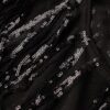 Sheer Short Sleeve Sequin Top