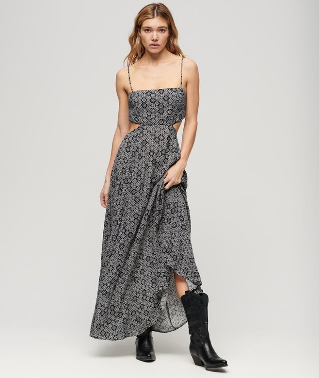 Sheered Back Maxi Dress Sheered Back Maxi Dress