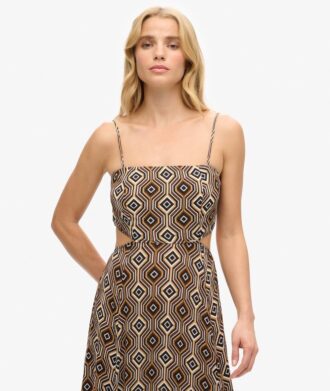 Sheered Back Maxi Dress