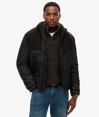 Sherpa Quilted Hybrid Jacket
