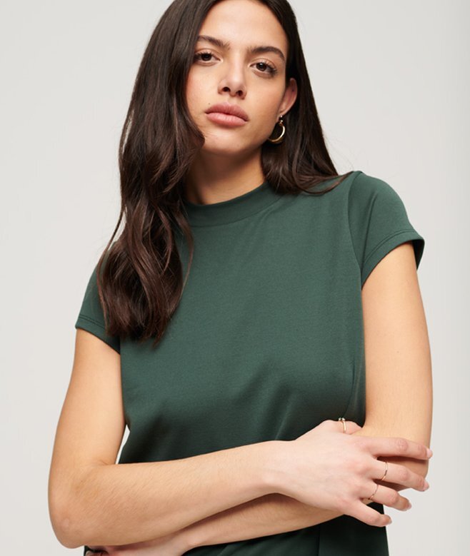 Short Sleeve A-Line Mini Dress Short Sleeve A-Line Mini Dress