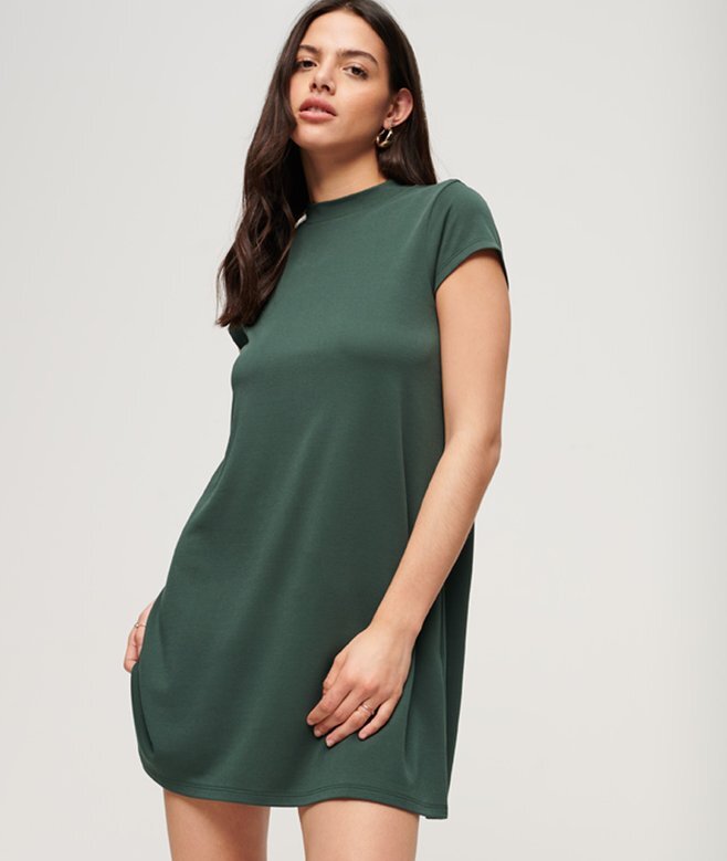 Short Sleeve A-Line Mini Dress Short Sleeve A-Line Mini Dress
