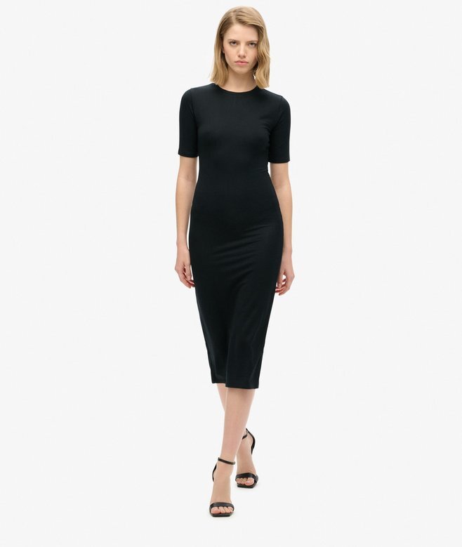 Short Sleeve Midi Jersey Dress Short Sleeve Midi Jersey Dress