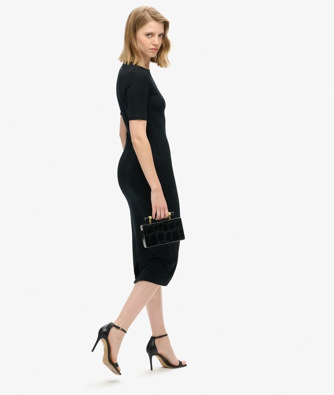 Short Sleeve Midi Jersey Dress Short Sleeve Midi Jersey Dress