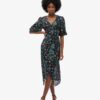 Short Sleeve Sheer Midi Dress Short Sleeve Sheer Midi Dress