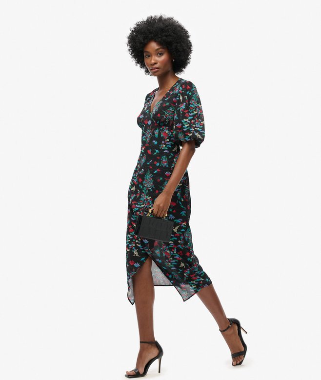 Short Sleeve Sheer Midi Dress Short Sleeve Sheer Midi Dress