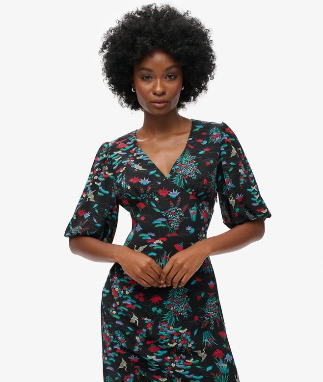 Short Sleeve Sheer Midi Dress Short Sleeve Sheer Midi Dress