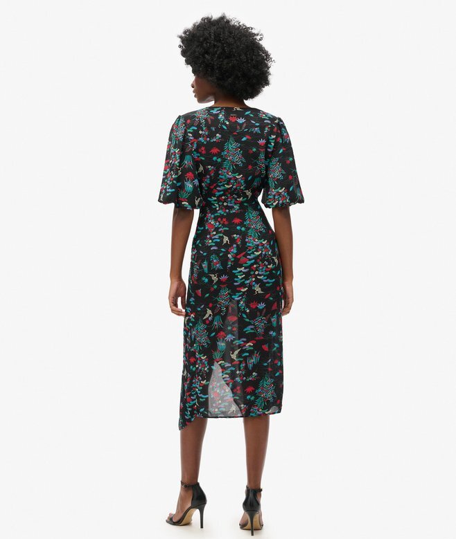 Short Sleeve Sheer Midi Dress Short Sleeve Sheer Midi Dress