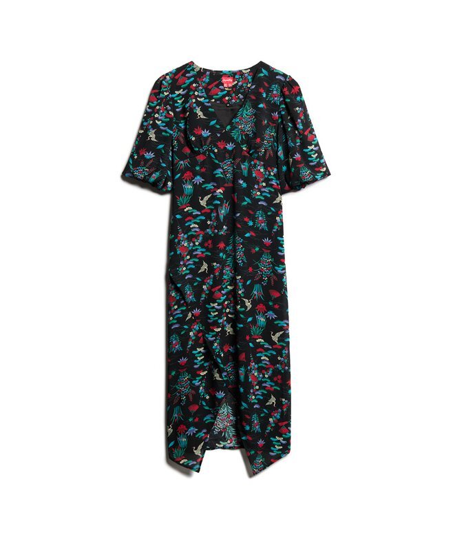 Short Sleeve Sheer Midi Dress Short Sleeve Sheer Midi Dress