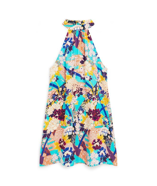 Sleeveless Printed Mini Dress Sleeveless Printed Mini Dress