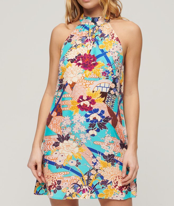 Sleeveless Printed Mini Dress Sleeveless Printed Mini Dress