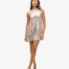 Sleeveless Sequin a Line Mini Dress Sleeveless Sequin a Line Mini Dress