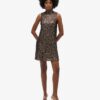 Sleeveless Sequin a Line Mini Dress Sleeveless Sequin a Line Mini Dress