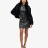 Sleeveless Sequin a Line Mini Dress Sleeveless Sequin a Line Mini Dress