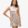 Sleeveless Sequin a Line Mini Dress Sleeveless Sequin a Line Mini Dress