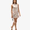 Sleeveless Sequin a Line Mini Dress Sleeveless Sequin a Line Mini Dress