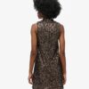 Sleeveless Sequin a Line Mini Dress Sleeveless Sequin a Line Mini Dress