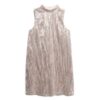 Sleeveless Sequin a Line Mini Dress Sleeveless Sequin a Line Mini Dress