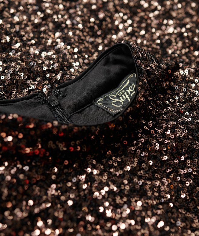 Sleeveless Sequin a Line Mini Dress Sleeveless Sequin a Line Mini Dress