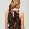 Sleeveless Sequin Racer Top