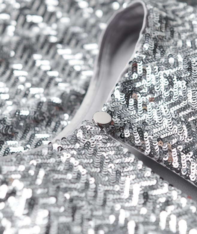Sleeveless Sequin Racer Top Sleeveless Sequin Racer Top