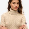Slouchy Cable Roll Neck Jumper Slouchy Cable Roll Neck Jumper