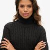 Slouchy Cable Roll Neck Jumper Slouchy Cable Roll Neck Jumper
