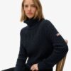 Slouchy Cable Roll Neck Jumper Slouchy Cable Roll Neck Jumper
