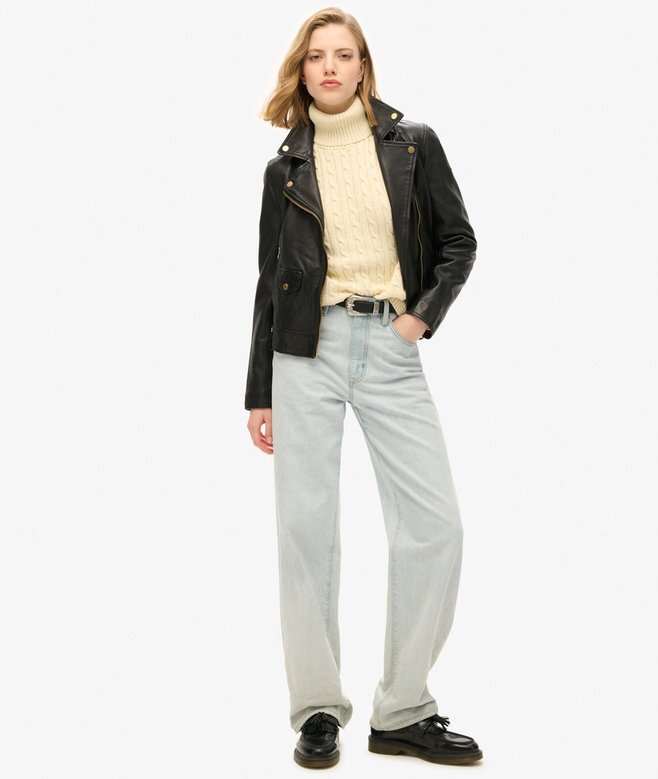 Slouchy Cable Roll Neck Jumper Slouchy Cable Roll Neck Jumper