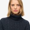 Slouchy Cable Roll Neck Jumper Slouchy Cable Roll Neck Jumper