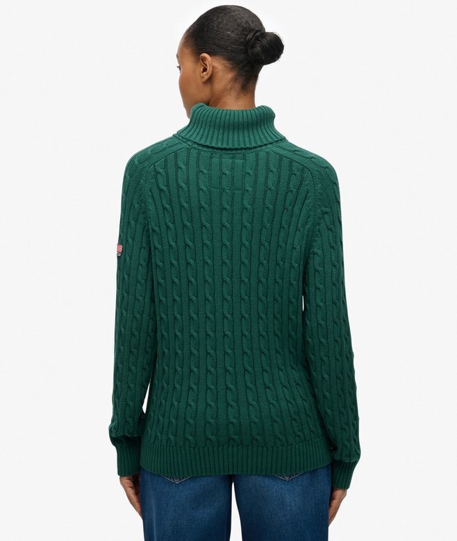 Slouchy Cable Roll Neck Jumper Slouchy Cable Roll Neck Jumper