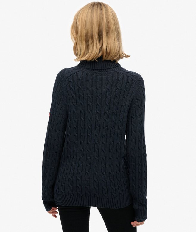 Slouchy Cable Roll Neck Jumper Slouchy Cable Roll Neck Jumper