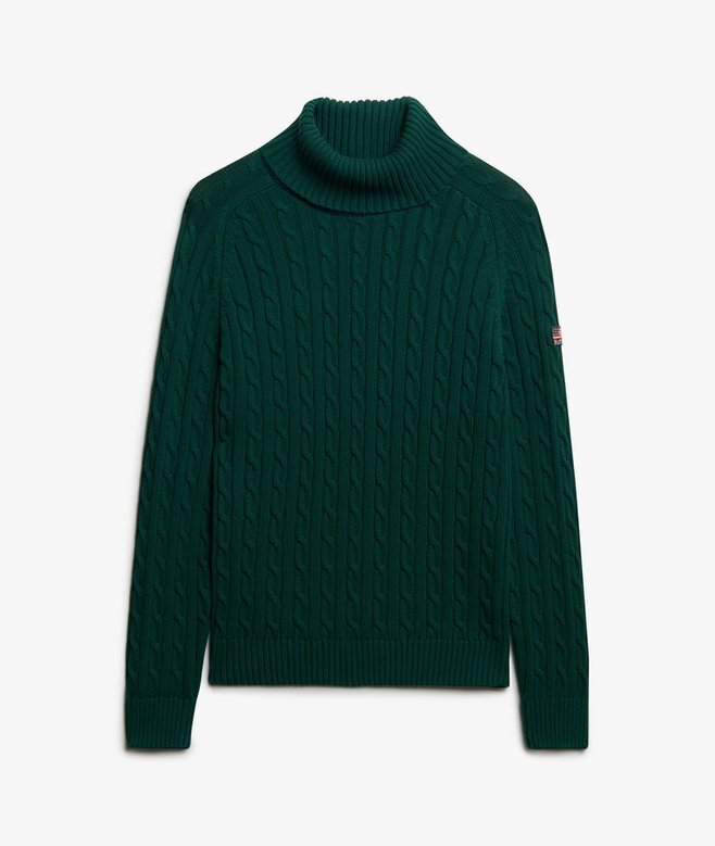 Slouchy Cable Roll Neck Jumper Slouchy Cable Roll Neck Jumper