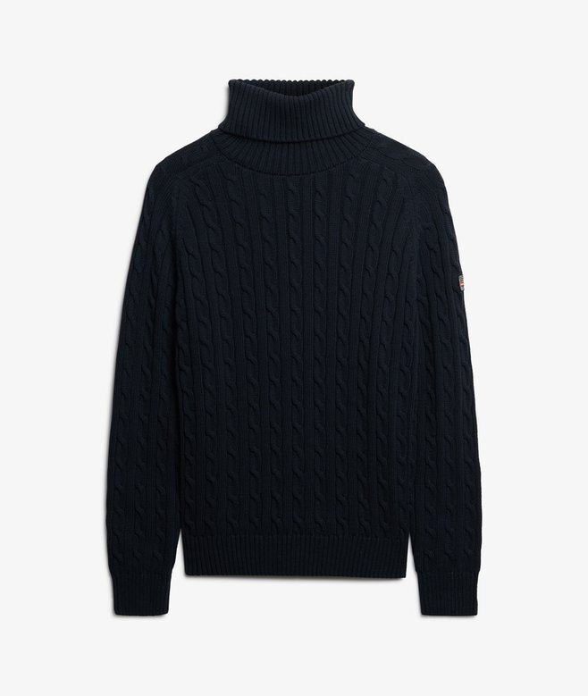 Slouchy Cable Roll Neck Jumper Slouchy Cable Roll Neck Jumper