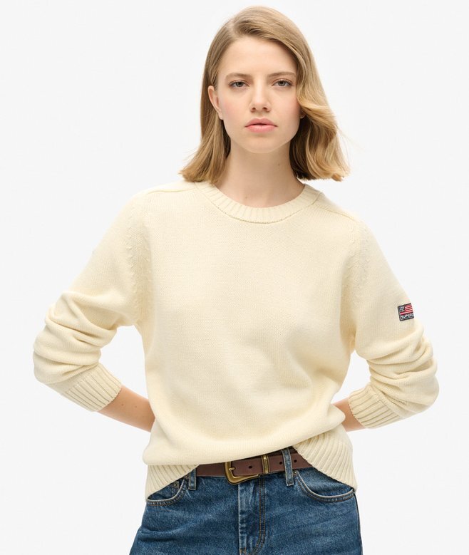 Slouchy Knitted Crew Jumper Slouchy Knitted Crew Jumper