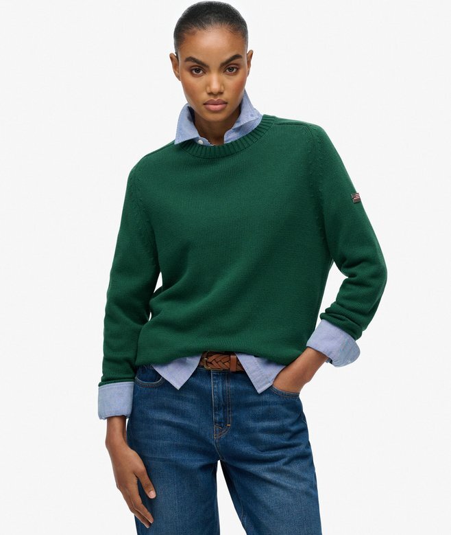 Slouchy Knitted Crew Jumper Slouchy Knitted Crew Jumper