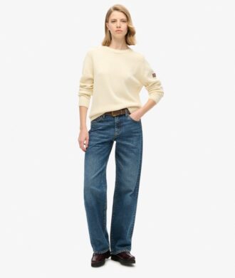 Slouchy Knitted Crew Jumper