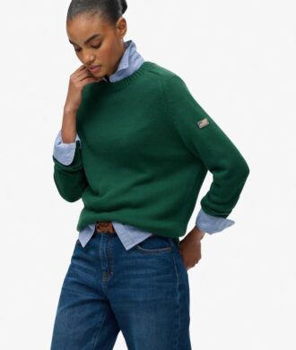Slouchy Knitted Crew Jumper